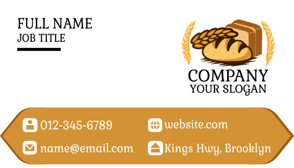 Nutritious Bread Bakery Business Card