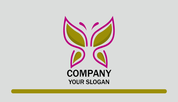 Open Wings Butterfly Business Card