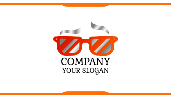 Orange Glasses Business Card