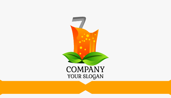 Orange Glassware Business Card