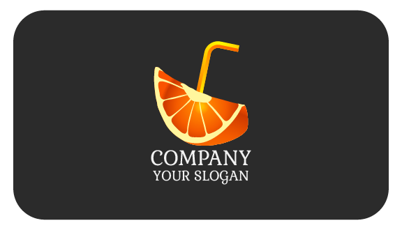 Orange Juice Slice Business Card