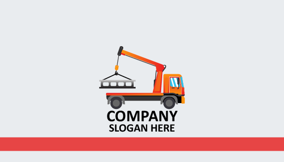 Orange Lifter Truck Business Card