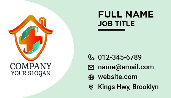 Orange Plus Pharmacy Business Card