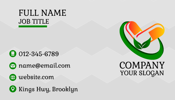 Orange Tablet Pharmacy Business Card