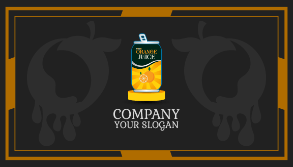 Orange Tin Can Business Card