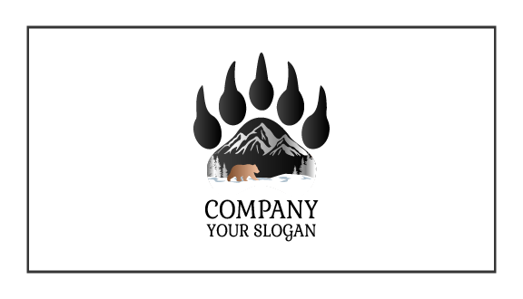 Outdoor Trip Bear Business Card