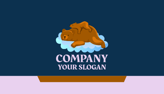 Peacefully Lying Bear Business Card