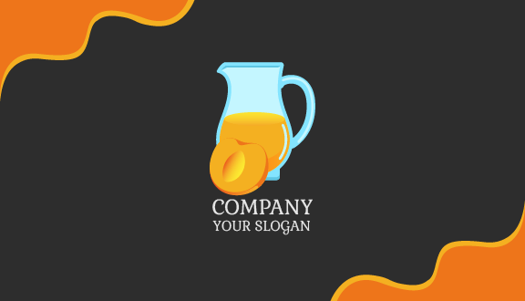 Peach Juice Business Card