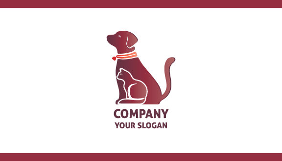 Pet Dog Duo Business Card