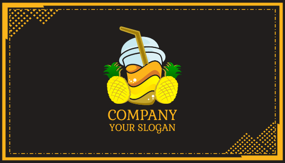 Pineapple Juice Business Card