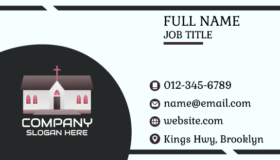 Pink Cross Church Business Card