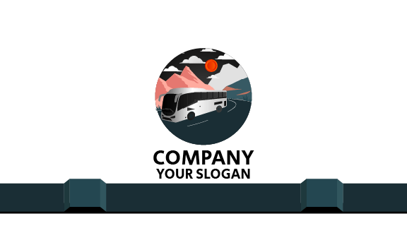 Pink Peaks Bus Business Card