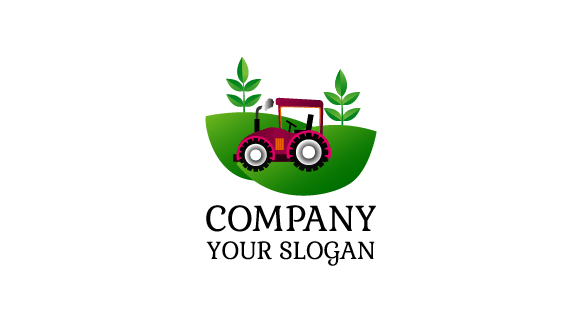 Pink Tractor Agriculture Business Card