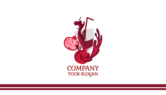 Pomegranate Juice Business Card