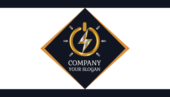 Power Switch Electrician Business Card