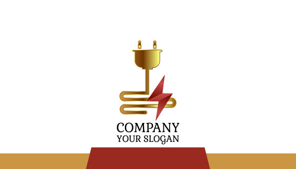 Powerful Cable Electrician Business Card