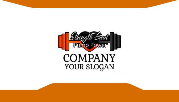 Powerful Fitness Training Business Card