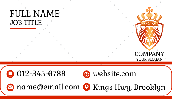 Powerful Rule Crown Business Card