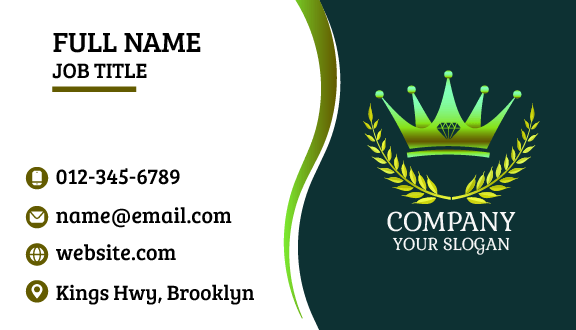 Precious Jewel Crown Business Card