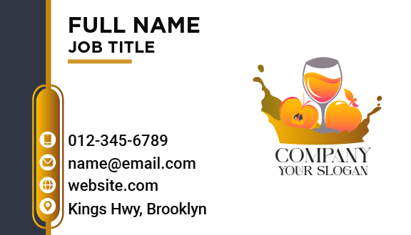 Premium Apple Juice Business Card