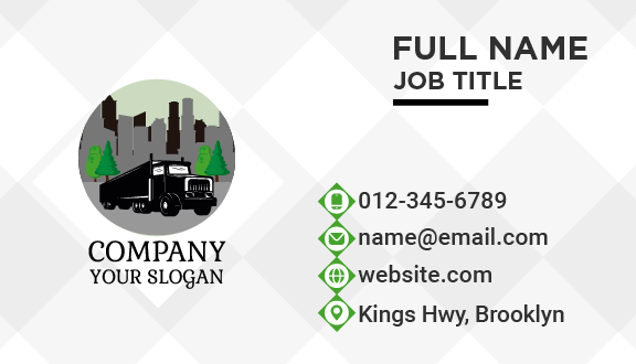 Premium Black Truck Business Card