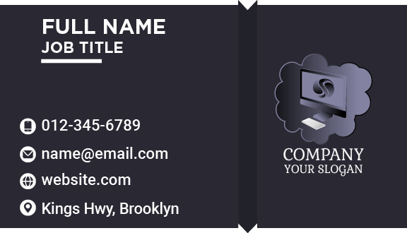 Premium Computer Business Card