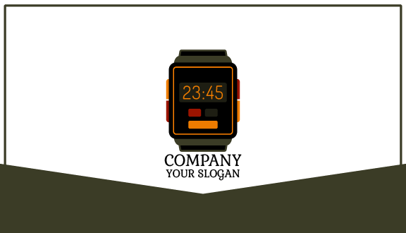 Premium Digital Watch Business Card