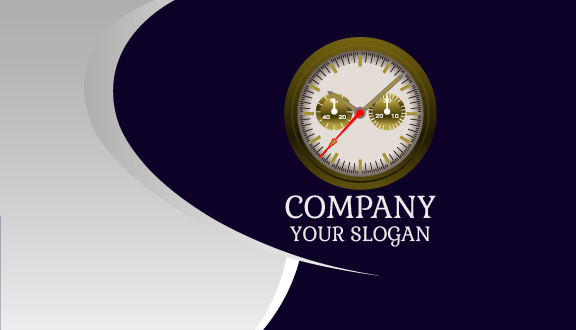 Premium Watch Dial Business Card