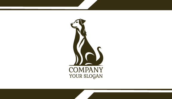Pretty Black Dog Business Card