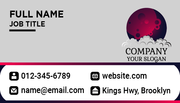 Pretty Moon View Business Card