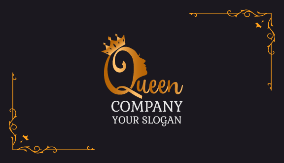 Pretty Queen Crown Business Card