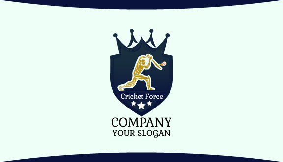 Professional Cricket Player Business Card