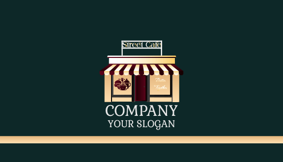 Professional Unique Cafe Business Card