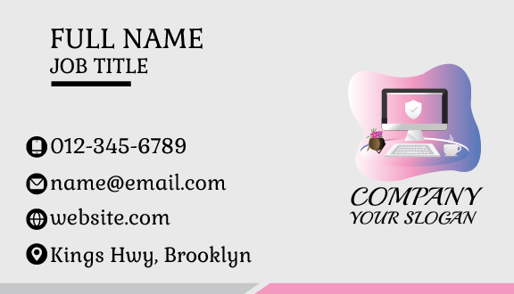 Protected Computer Business Card