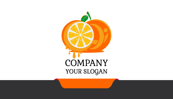 Pure Citrus Orange Business Card