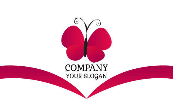 Purple Butterfly Business Card