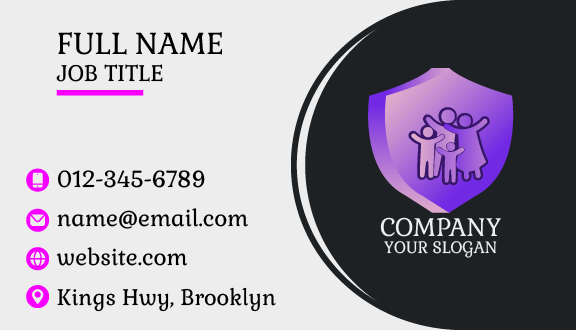 Purple Family Pharmacy Business Card