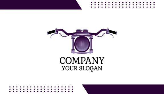 Purple Handle Bike Business Card