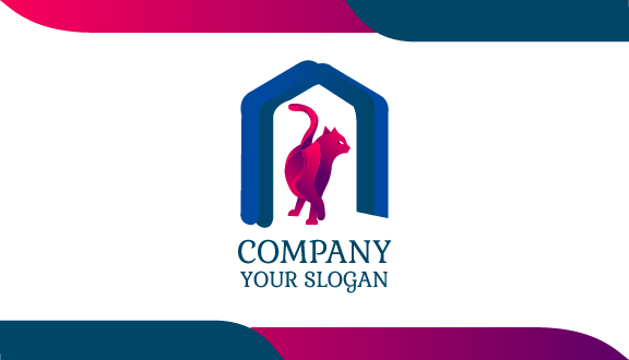 Purple Tail Cat Business Card