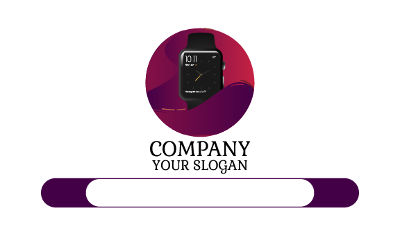 Purple Watch Business Card