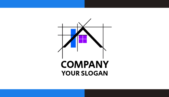 Purple Window Architect Business Card