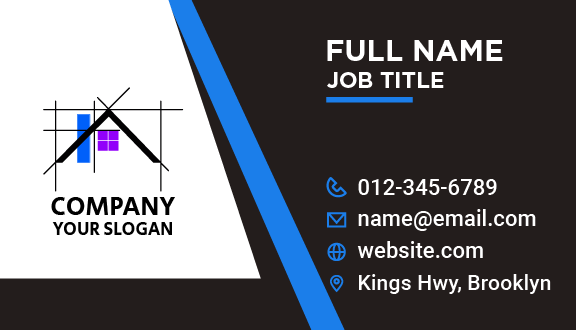 Purple Window Architect Business Card