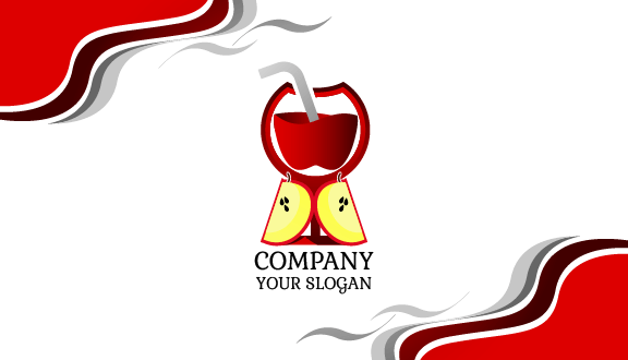 Red Apple Juice Business Card