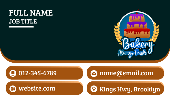 Red Cherry Bakery Business Card