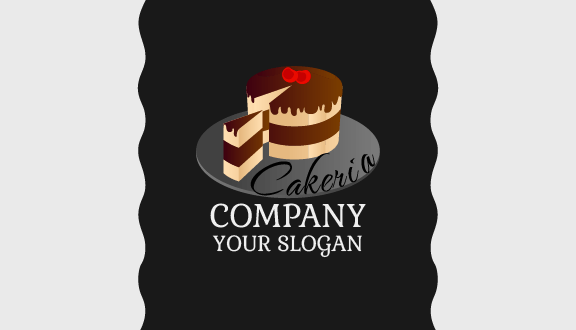Red Cherry Cake Business Card