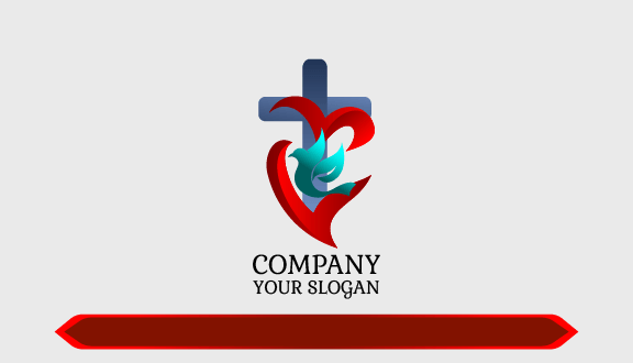 Red Heart Church Business Card