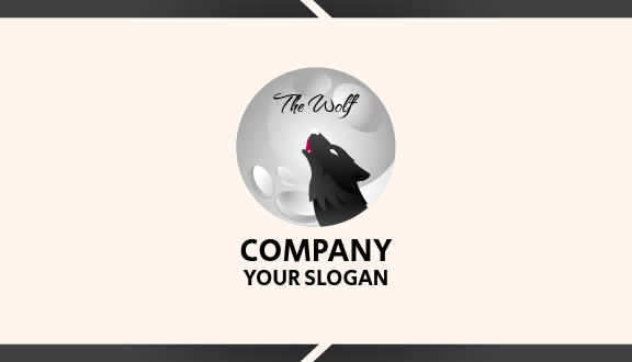 Red Tongue Wolf Business Card