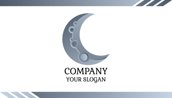 Refined Beadwork Moon Business Card