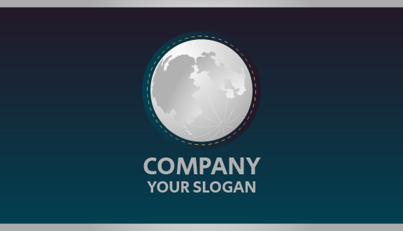 Refined Moon View Business Card