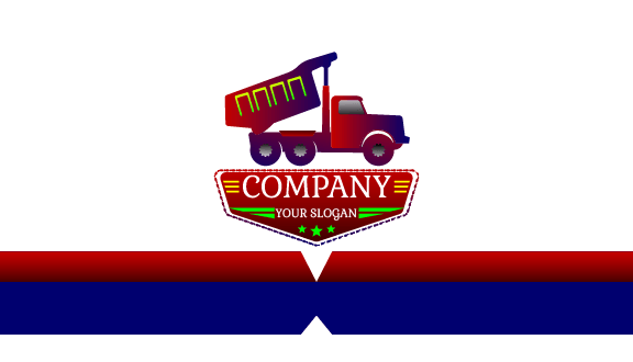 Reliable Dump Truck Business Card
